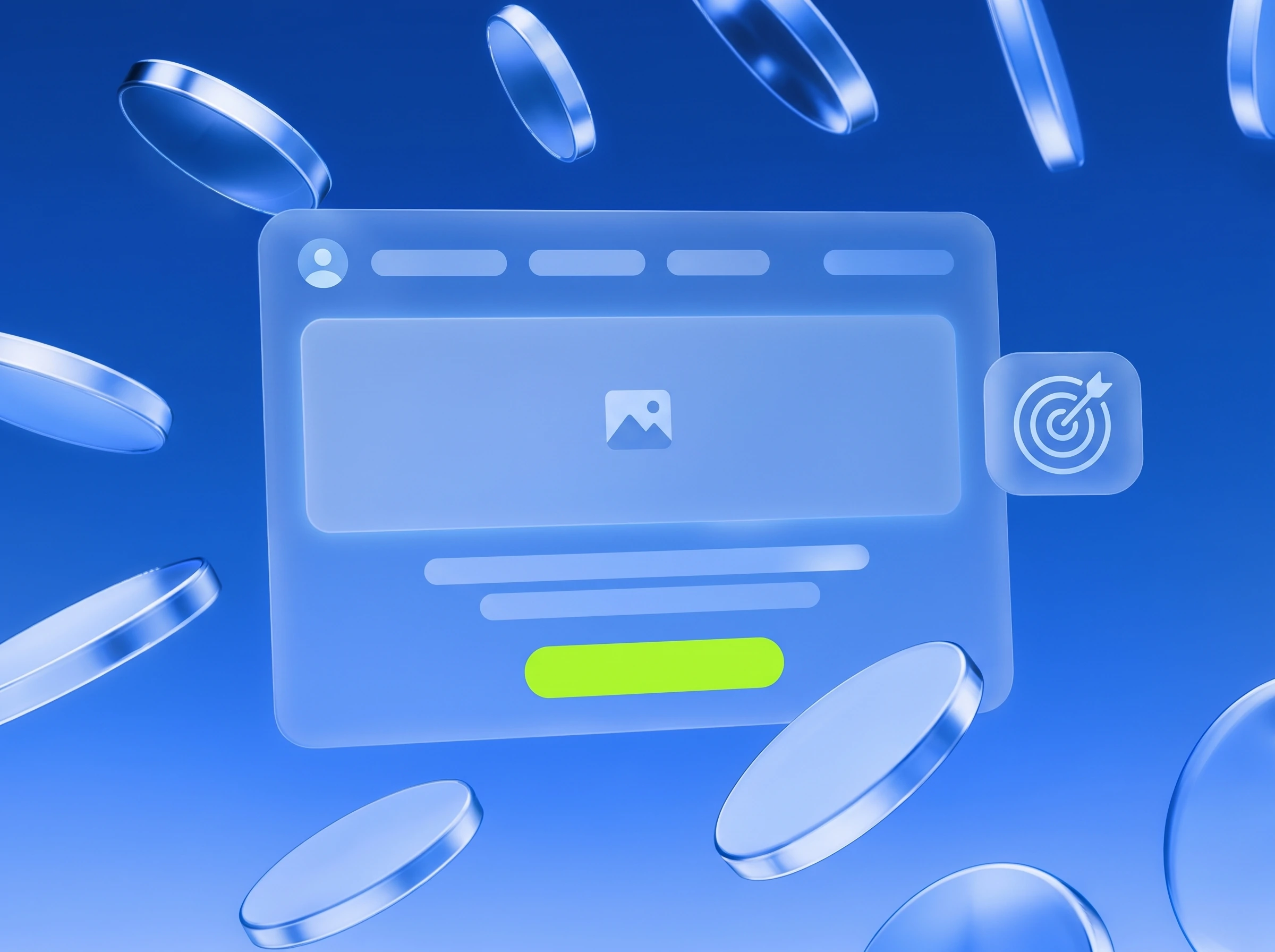 Illustration: Landingpage mit Formular und Lime-Button