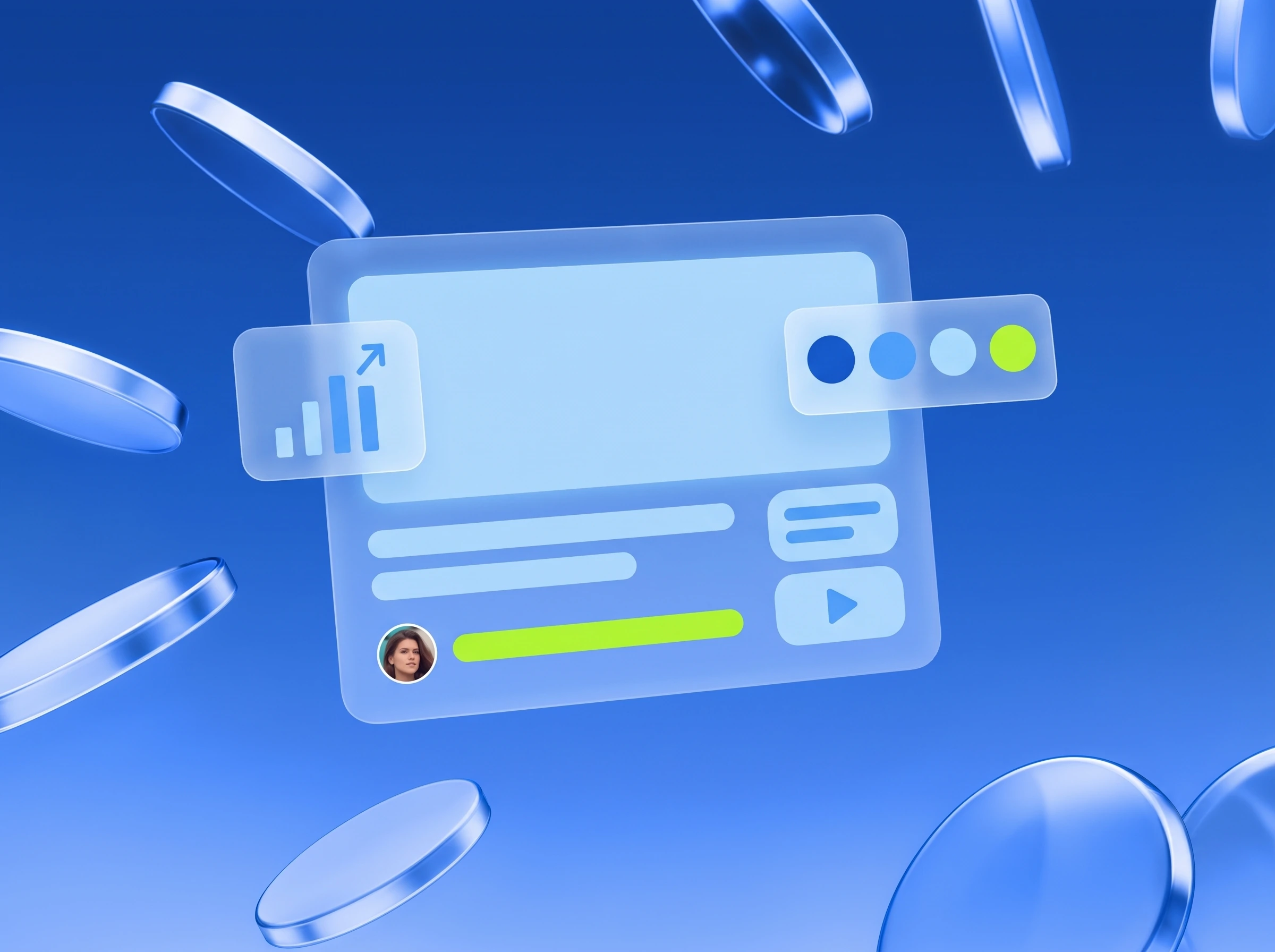 Illustration: Bild, Grafik und Video, ein Element in Lime