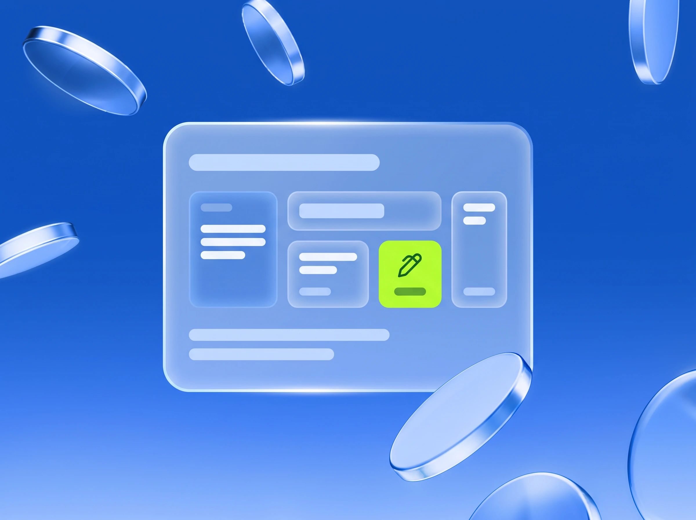 Illustration: Ein Inhalt, drei Varianten, eine in Lime
