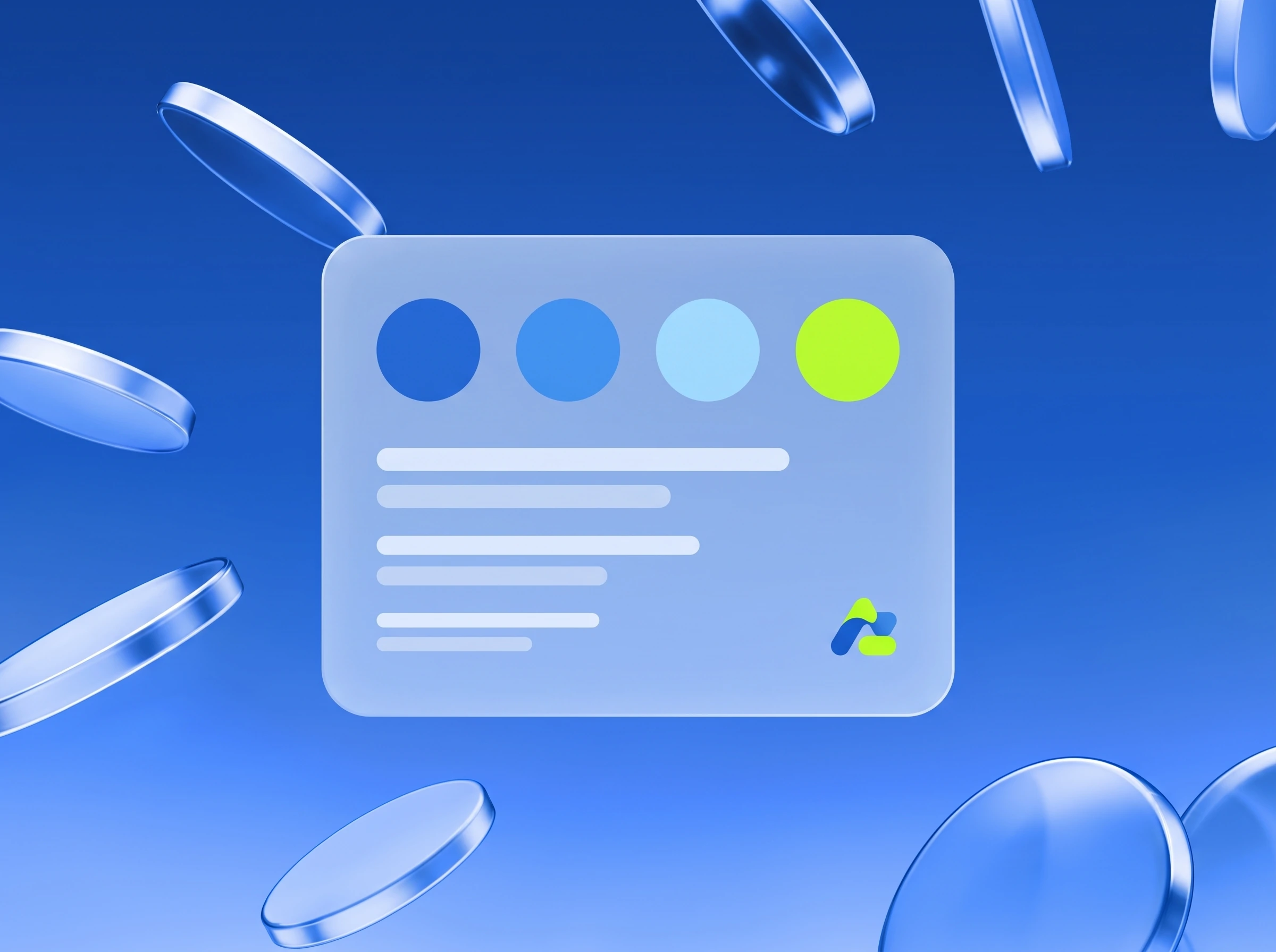 Illustration: Styleguide mit Farbfeldern, eines in Lime, und Schriftmustern