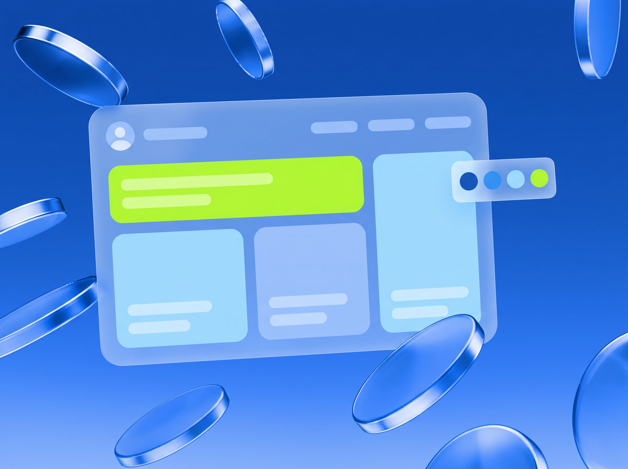 Illustration: Bannerformate, eines in Lime