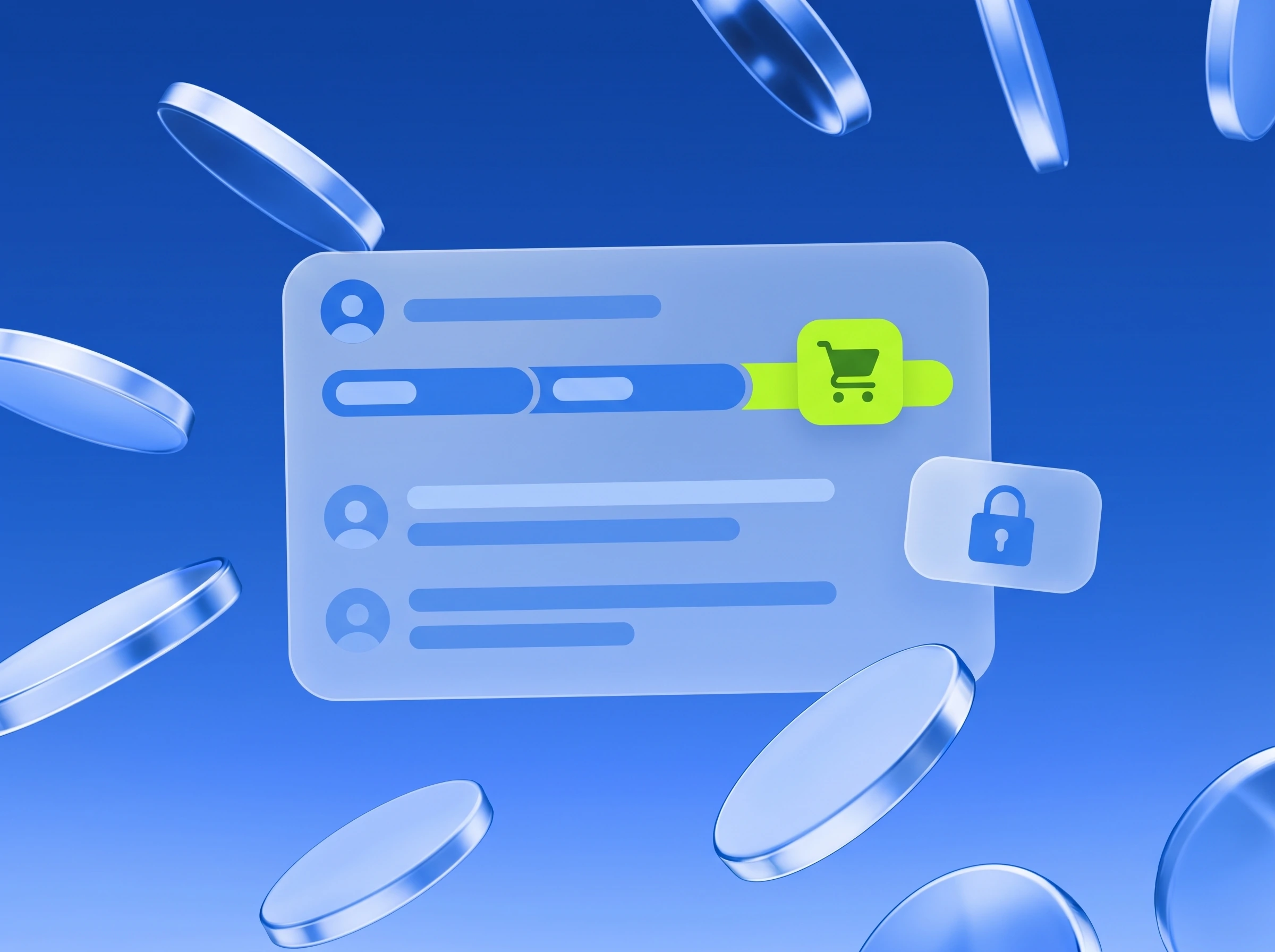 Illustration: Checkout-Fortschritt, letzter Schritt in Lime