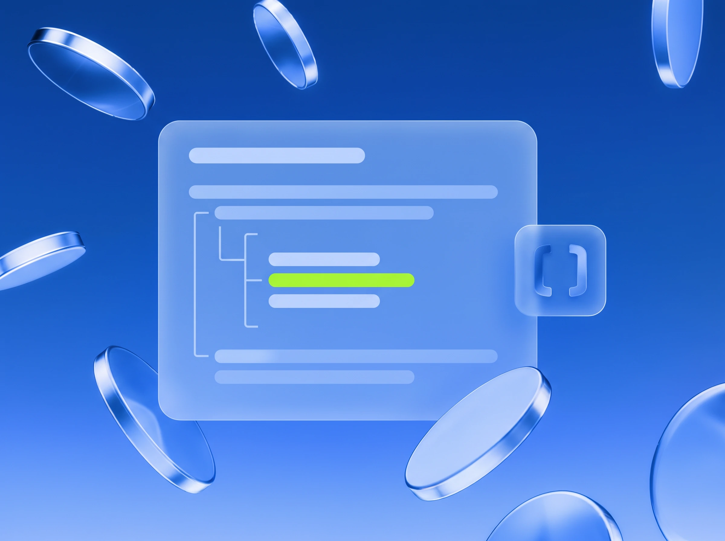 Illustration: Code-Panel mit Ereignisliste, eines in Lime