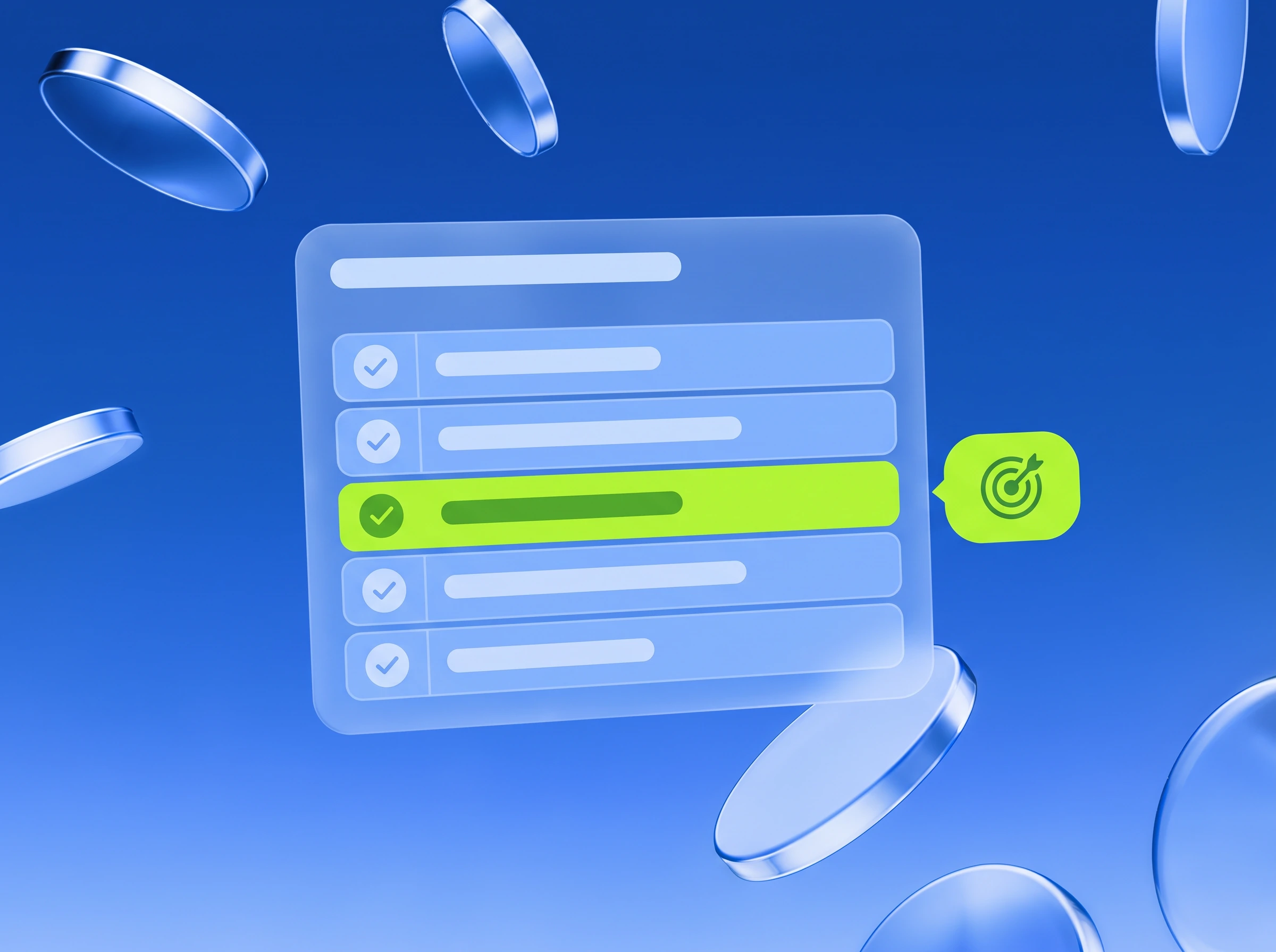 Illustration: Messkonzept als Tabelle, eine Zeile in Lime