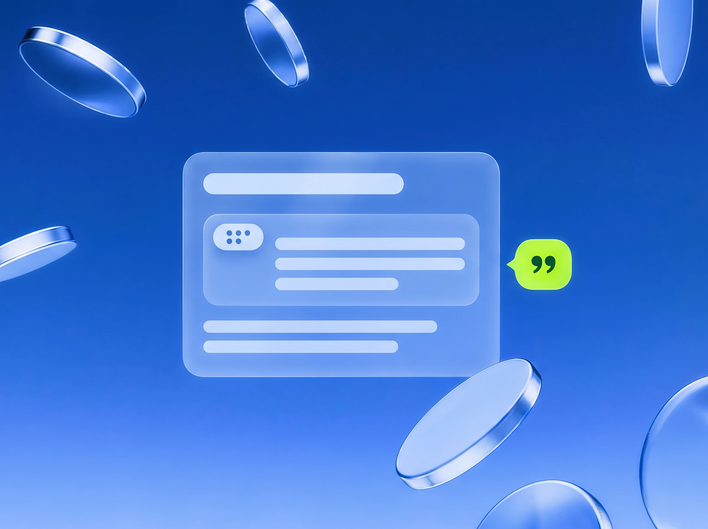 Illustration: Dokument mit Tabelle und Lime-Zitatzeichen