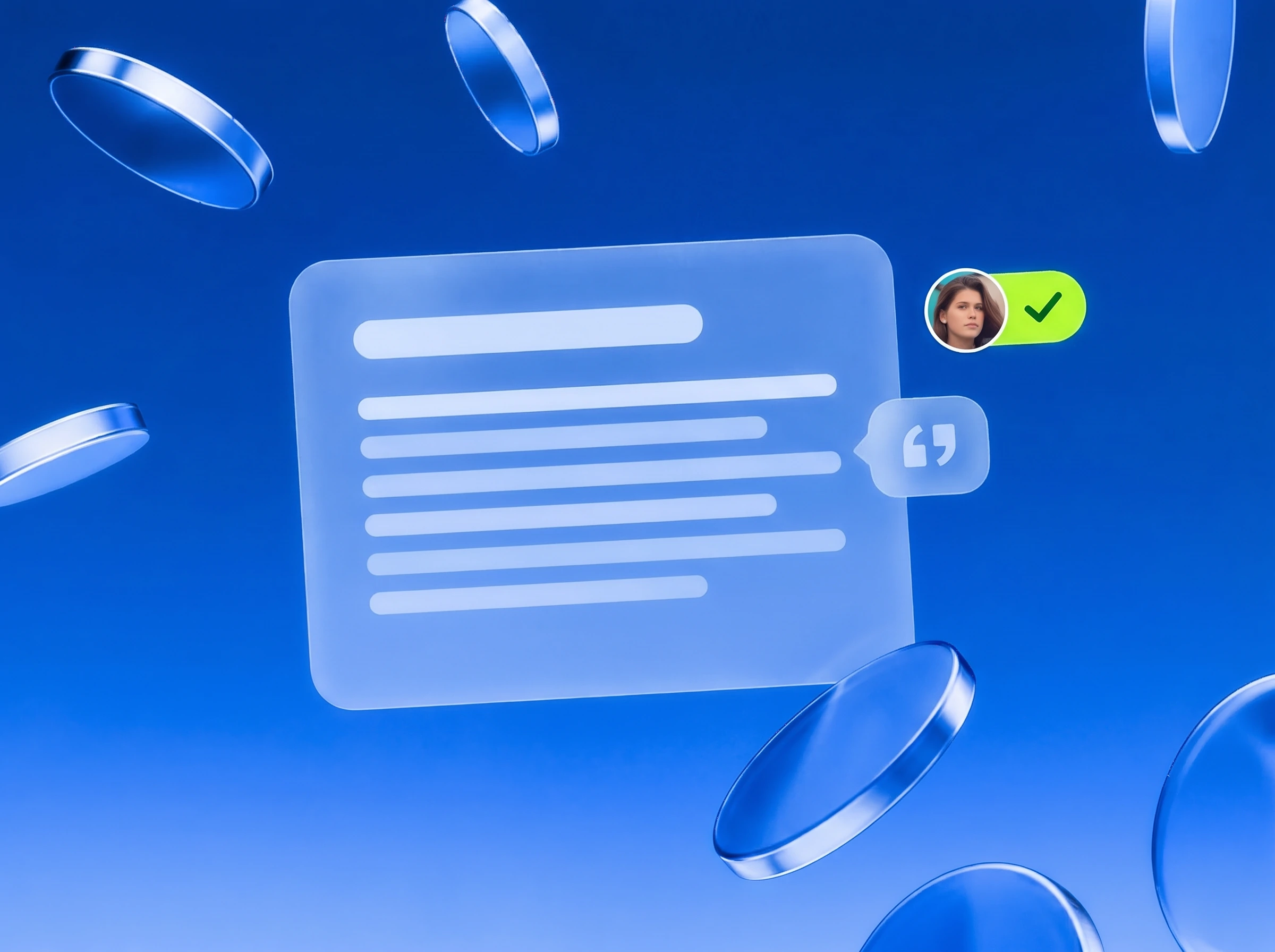 Illustration: Pressetext mit Zitat und Lime-Haken